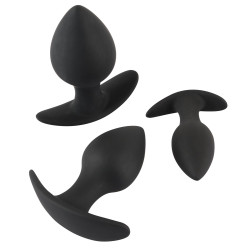 Black Velvets Lot de 3 plugs lestés Trainer Weight Noirs